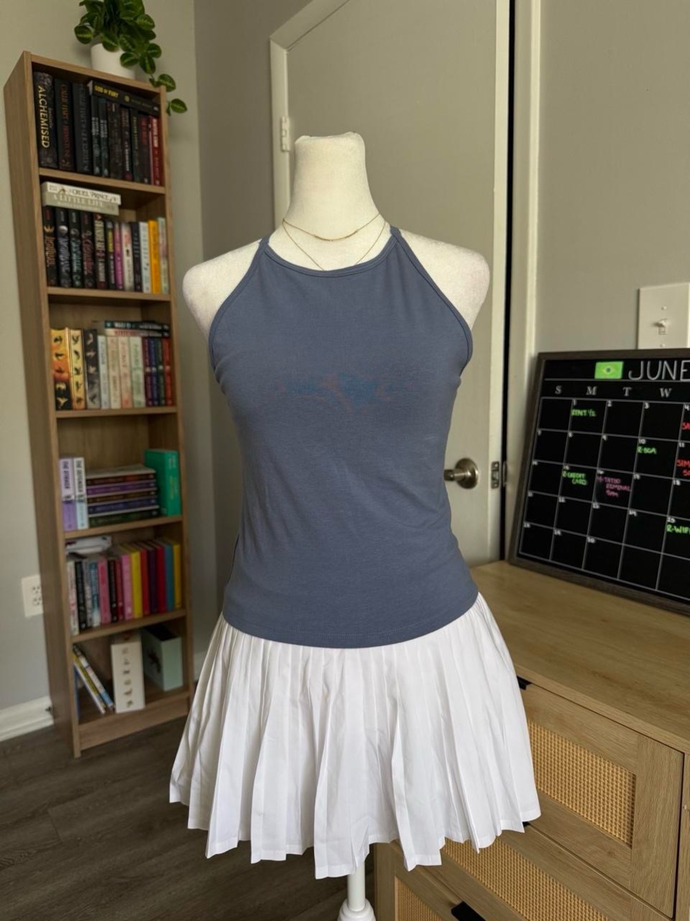 victoria's secret PINK blue halter tank